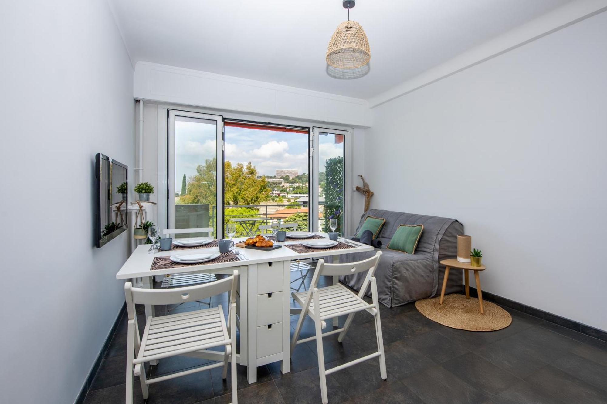 Appartement Vue Mer Cagnes-sur-Mer Exteriör bild