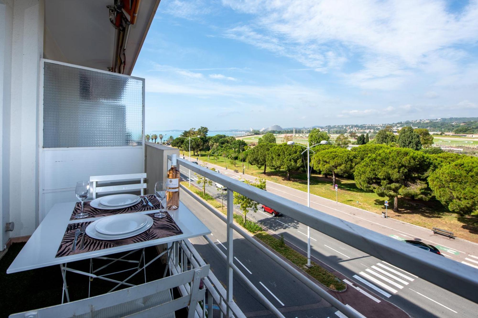 Appartement Vue Mer Cagnes-sur-Mer Exteriör bild
