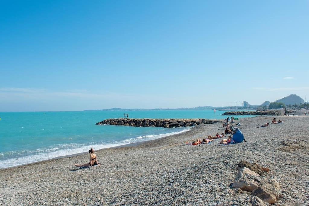 Appartement Vue Mer Cagnes-sur-Mer Exteriör bild